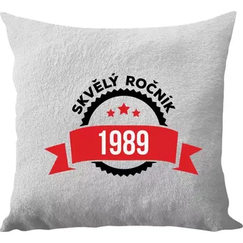 Polštář Polštář bílý 40x40 cm - dlouhý chlup Skvělý ročník