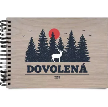 Fotokniha Dřevěné album s kroužkovou vazbou Dovolená, rok
