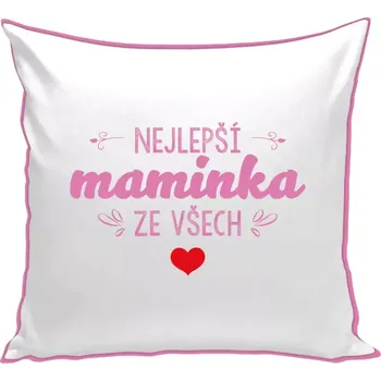 Polštář Polštář barevný 32x32 cm Nejlepší maminka ze všech