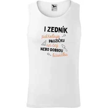 Pánské tílko Pánské tílko Malfini Core I zedník potřebuje pauzičku