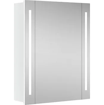 barva a nátěr na dřevo Riva Zrcadlová skříňka s LED osvětlením Hydra, 60 × 75 × 17 cm, bílá&nbsp;AM-SLH-604-07