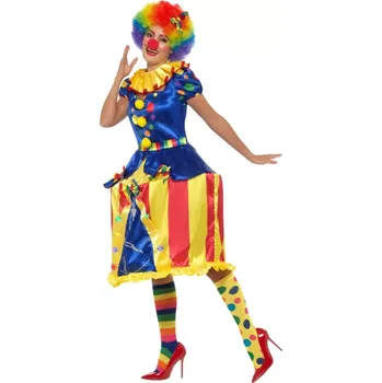 Karnevalový kostým Luxusní rozsvícený kolotočový klaunský kostým M