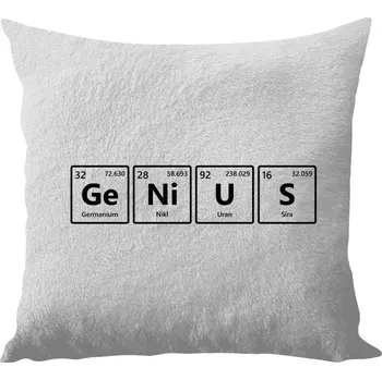 Polštář Polštář bílý 40x40 cm - dlouhý chlup GeNiUS