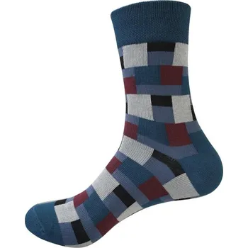 Pánské ponožky VTR VšeProBoty ponožky KREATIV KOSTKY petrolejové 47-48