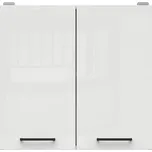 BRW Junona Line Tafla horní skříňka G2D/60/57, bílá/bílá křída lesk