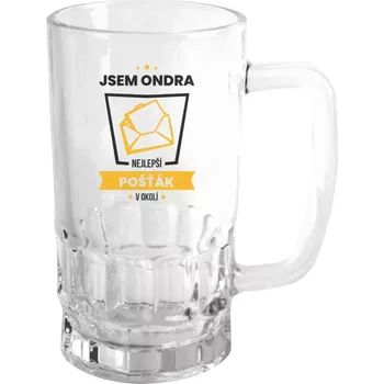 Sklenice Půllitr pro pošťáky - Nejlepší v okolí - pošťák - čirý
