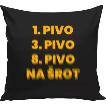 Polštář Polštář černý 40x40 cm Na šrot