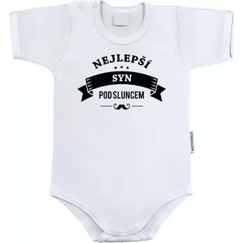 Kojenecký body Dětské body s krátkým rukávem Nejlepší syn pod sluncem