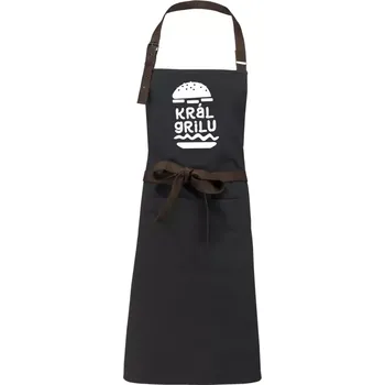 Kuchyňská zástěra Zástěra Kariban Vintage GRIL - král grilu