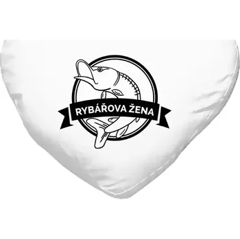 Polštář Polštář srdce 40x35 cm Rybářova žena