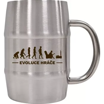 Sklenice Nerezový chladicí půllitr pro hráče - Evoluce - hráč - 500 ml