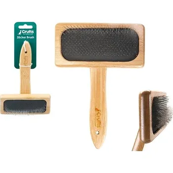 Kartáč pro zvířata Crufts Kartáč z bambusu na vyčesávání srsti