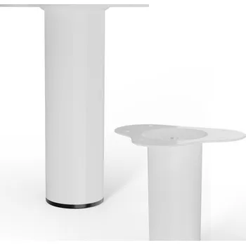 Nábytkové kování Stabilit Nábytková noha, ø 60 × 200 mm, ocel, bílá, 75 kg&nbsp;50455