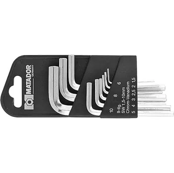 Klíč Matador Sada inbusových klíčů, velikost: 1,5–10, 9 ks 904409091