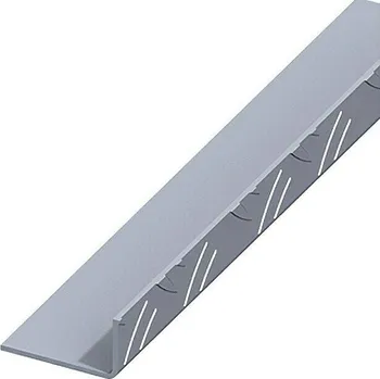 Stavební profil Rýhovaný profil nerovnoramenný, 43,5 × 23,5 × 1,5 mm, 1 m, hliník 468903