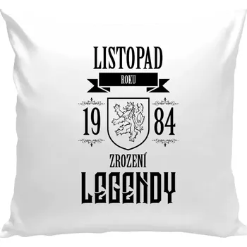 Polštář Polštář bílý 40x40 cm Zrození legendy