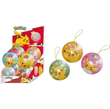Vánoční dekorace Pokemon Balls Tin, vánoční baňka na stromeček