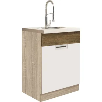 Fadome Dolní kuchyňská dřezová skříňka Kasey 11D-60 Zvolte korpus: Dub sonoma