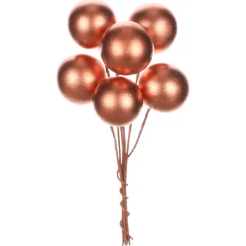 umělá květina Autronic Koule na drátku, meděná barva. Cena za 1sáček (36ks) KN6155-COP