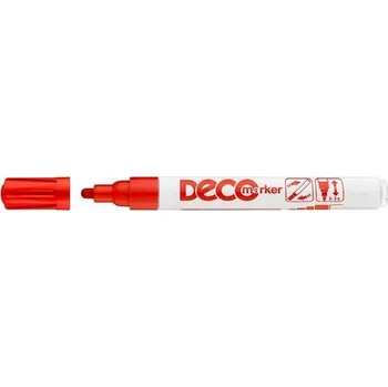 ICO Lakový popisovač Decomaker, červená, 2-4mm, ICO 25423