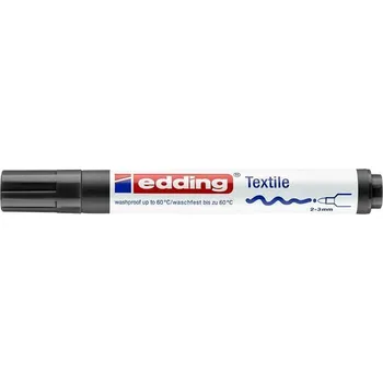EDDING Popisovač na textil 4500, černá, 1-3mm, kuželový hrot, EDDING 20864