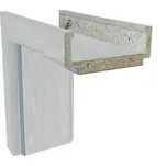 Solodoor Obložková zárubeň 80 P, 830 × 1982 mm, fólie, tloušťka zdi: 95–115 mm, pravá, Earl Grey 701000002921