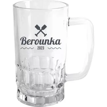 Sklenice Půllitr skleněný Název řeky a rok