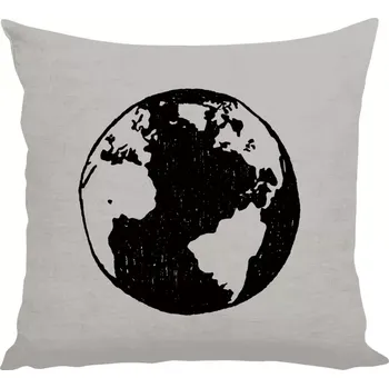 Polštář Polštář lněný 40x40 cm Země