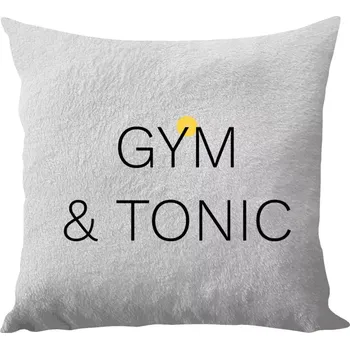 Polštář Polštář bílý 40x40 cm - dlouhý chlup Gym & Tonic