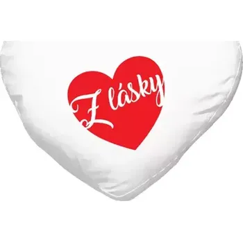 Polštář Polštář srdce 40x35 cm Z lásky
