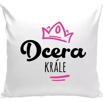 Polštář Polštář bílý 40x40 cm Dcera krále