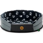 JK ANIMALS, pelíšek Tlapka černá S, malý, 50×45×14 cm