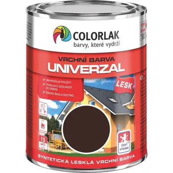 Lak na dřevo Colorlak Univerzal S2013 Barevný email, kaštanově hnědý, lesklý, 600 ml S2013-A-C2880-L.60