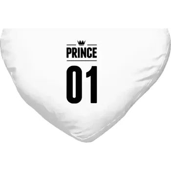 Polštář Polštář srdce 40x35 cm Prince s vlastním číslem