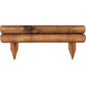 Zahradní obrubník Zahradní obrubník 50 x 20 cm dřevěný přírodní