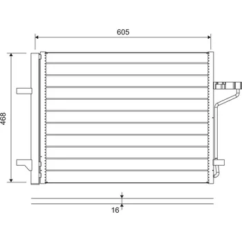 Výparník klimatizace Kondenzátor, klimatizace VALEO 812877