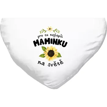 Polštář Polštář srdce 40x35 cm Pro nejlepší maminku na světě