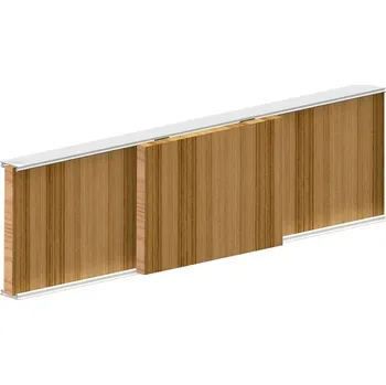 Nábytkové kování Ares 2 Sada pro posuvné dveře, 2400 mm, stříbrná&nbsp;211-054