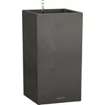 Lechuza Samozavlažovací květináč Canto Stone, 30 × 30 × 56 cm, plast, grafitová 13602