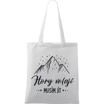 Látková taška Hory volají, musím jít