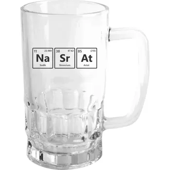 Sklenice Půllitr skleněný NaSrAt