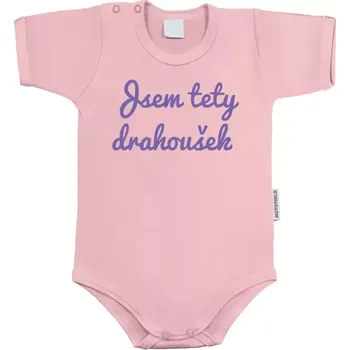 Kojenecký body Dětské body s krátkým rukávem Jsem tety drahoušek