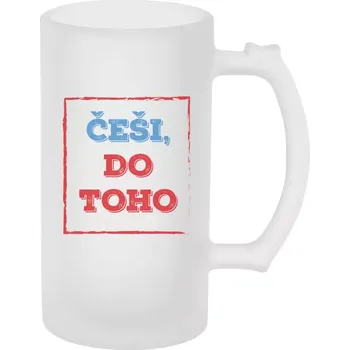 Sklenice Hokejový půllitr - Češi, do toho! - matný