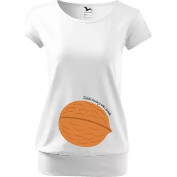 Těhotenské tričko Malfini City Tohle bude ještě oříšek