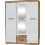 Skříň GATTON 3D2S, craft zlatý/craft bílý, 5 let záruka +možnost VÝNOSU + vyzvednutí ZDARMA