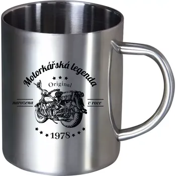 Nerezový hrnek Motorkářská legenda