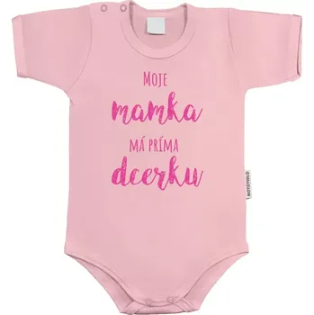 Kojenecký body Dětské body s krátkým rukávem Moje mamka má prima dcerku