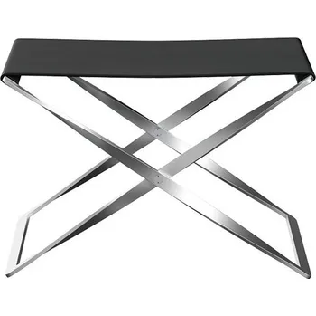 Stolička Skládací stolička Fritz Hansen PK91™ černá kůže Grace Black