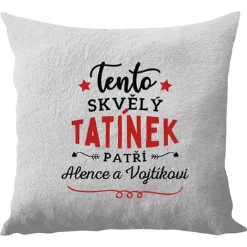 Polštář Polštář bílý 40x40 cm - dlouhý chlup Tento skvělý tatínek patří