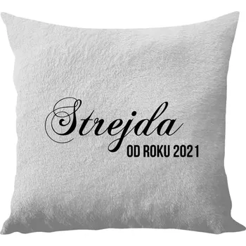 Polštář Polštář bílý 40x40 cm - dlouhý chlup Strejda od roku